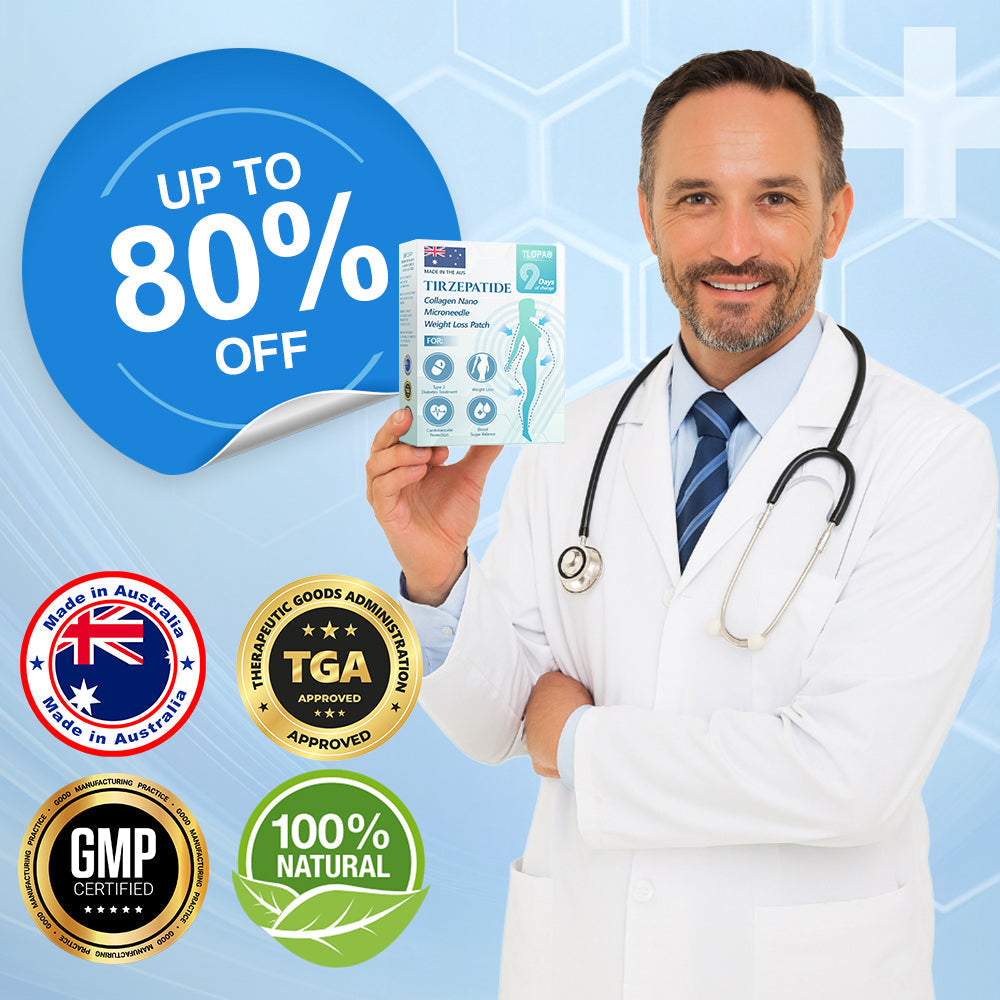 【Last Day Promotion 60% OFF🌟】🥑🥑TLOPA® SMGT-GLP-1 𝐓𝐢𝐫𝐳𝐞𝐩𝐚𝐭𝐢𝐝𝐞 & 𝐂𝐨𝐥𝐥𝐚𝐠𝐞𝐧 𝐍𝐚𝐧𝐨 𝐌𝐢𝐜𝐫𝐨𝐧𝐞𝐞𝐝𝐥𝐞 𝐖𝐞𝐢𝐠𝐡𝐭 𝐋𝐨𝐬𝐬 𝐏𝐚𝐭𝐜𝐡丨Targets Obesity, Loose Skin, High Blood Pressure, Diabetes, Fatty Liver, Joint Pain, Brain Fog, Low Energy, Body Aches, and More (副本)