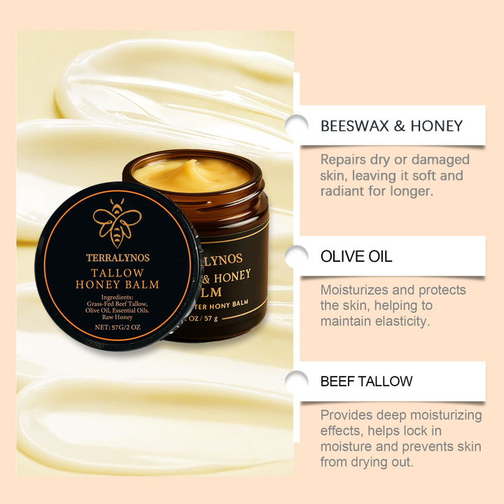 🔥 TERRALYNOS Official – Organic Beef Butter & Honey | Clears Acne, Hydrates, Anti-Aging, Brightens Skin