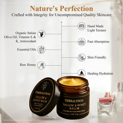 🔥 TERRALYNOS Official – Organic Beef Butter & Honey | Clears Acne, Hydrates, Anti-Aging, Brightens Skin