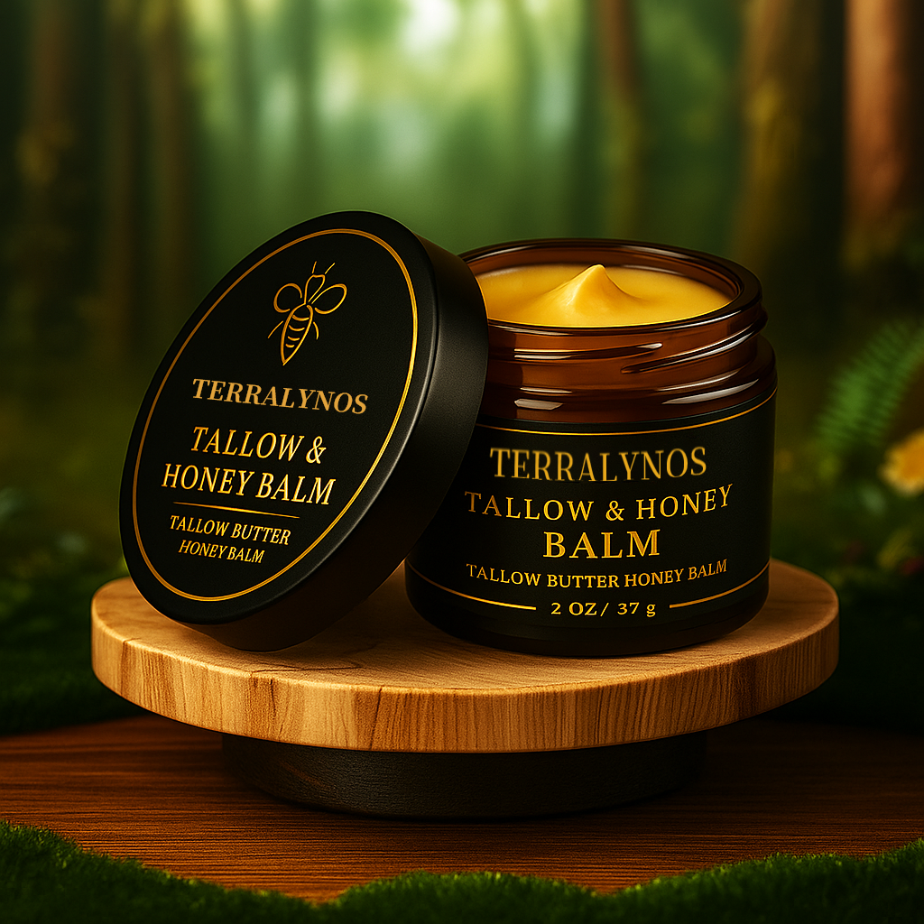 🔥 TERRALYNOS Official – Organic Beef Butter & Honey | Clears Acne, Hydrates, Anti-Aging, Brightens Skin