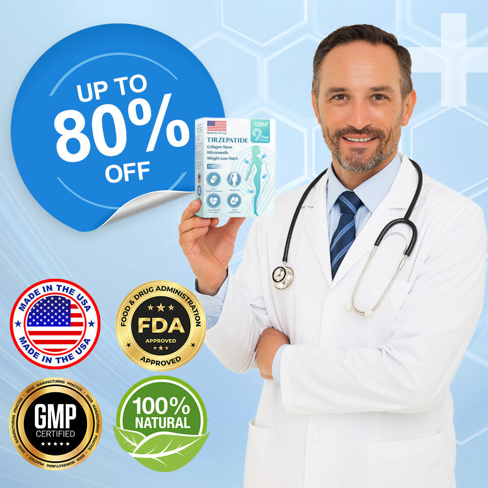 【Last Day Promotion 60% OFF🌟】🥑🥑TLOPA® SMGT-GLP-1 𝐓𝐢𝐫𝐳𝐞𝐩𝐚𝐭𝐢𝐝𝐞 & 𝐂𝐨𝐥𝐥𝐚𝐠𝐞𝐧 𝐍𝐚𝐧𝐨 𝐌𝐢𝐜𝐫𝐨𝐧𝐞𝐞𝐝𝐥𝐞 𝐖𝐞𝐢𝐠𝐡𝐭 𝐋𝐨𝐬𝐬 𝐏𝐚𝐭𝐜𝐡丨Targets Obesity, Loose Skin, High Blood Pressure, Diabetes, Fatty Liver, Joint Pain, Brain Fog, Low Energy, Body Aches, and More