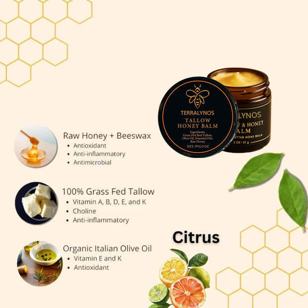 🔥 TERRALYNOS Official – Organic Beef Butter & Honey | Clears Acne, Hydrates, Anti-Aging, Brightens Skin