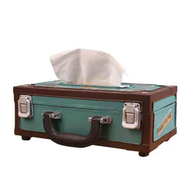 Vintage Radio-Style Tissue Holder for Home & Office