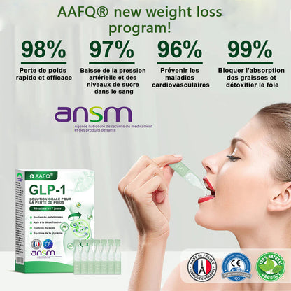 𝐀𝐀Ғ𝐐® G L P-1 𝑺𝒐𝒍𝒖𝒕𝒊𝒐𝒏 𝑶𝒓𝒂𝒍𝒆 🛒 Une seule fois par semadine, premiers results visible en 7 jours✅ pour l 'obesite, le coeur et la circulation, le diabete, l 'apnee du sommeil, les articulations et plus encore