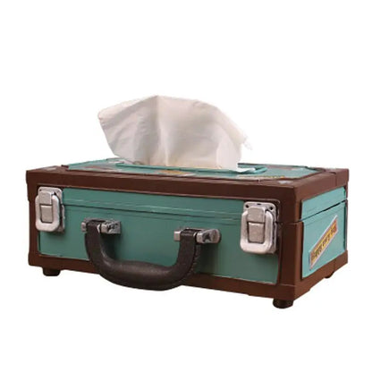 Vintage Radio-Style Tissue Holder for Home & Office